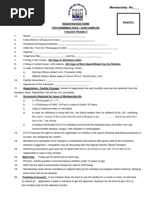 Membership form