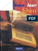 Adler & Doren - Cómo Leer Un Libro PDF