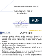 MPHA4214 Pharmaceutical Analysis II B7 S5 GC1-4 L7-10