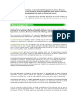 La Evaluación Del Proyecto Consiste en Un Ejercicio de Análisis de La Pertinencia