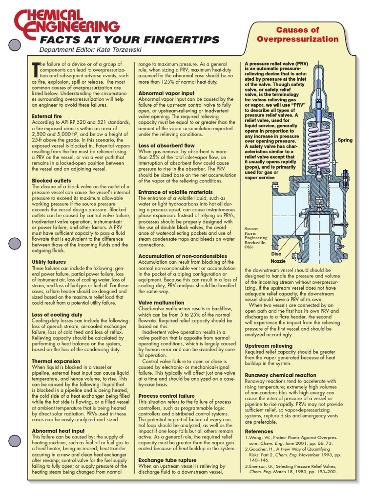 Causes of Overpressurization Explained | PDF | Valve | Pipeline Transport