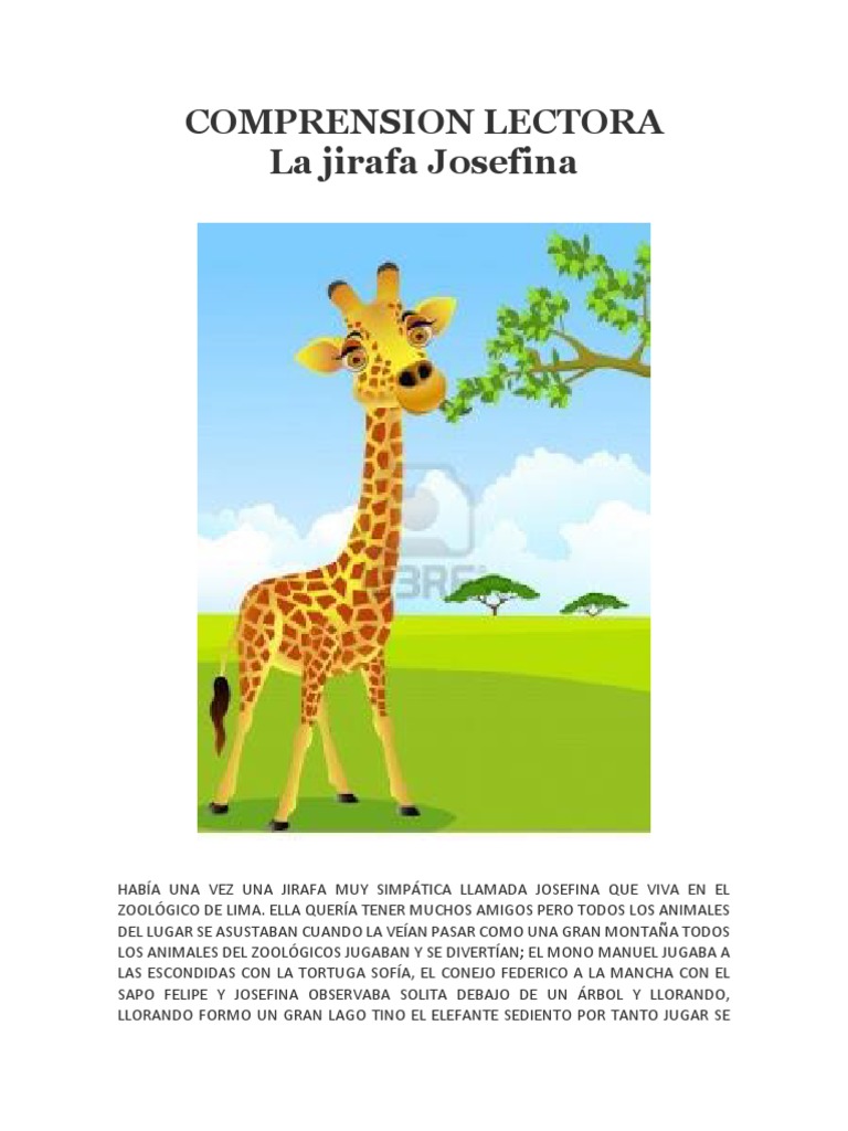 La Amistad De Josefina La Jirafa Pdf