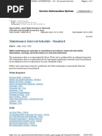 Maintenance Interval Schedule - Standard: Operation and Maintenance Manual