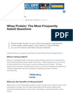 Whey Protein - The Most Frequently Asked Questions - Muscle & Strength