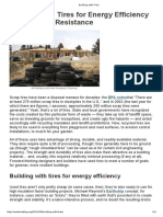 Building with Tires for Energy Efficiency and Disaster Resistance