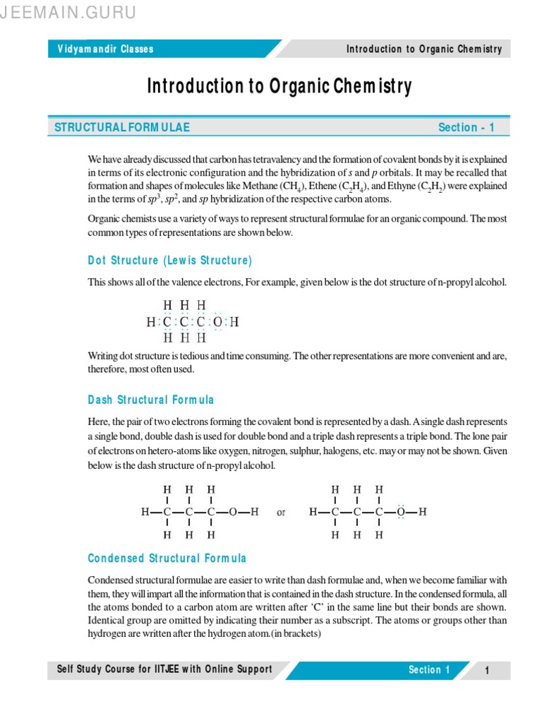 Structural Representations in Organic Chemistry | PDF | Heterocyclic ...