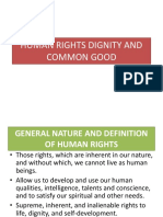 Human Rights Dignity and Common Good