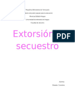 Delito de Extorsion y Secuestro