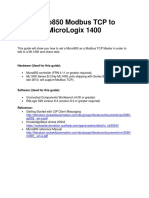 Micro850 Modbus TCP To Micrologix 1400