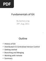 Fundamentals of Git: by Zachary Ling 29, Aug, 2011