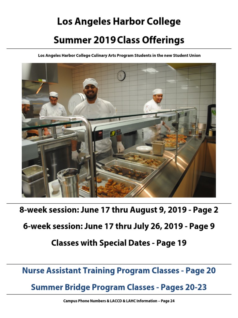 Lahc Summer 2019 LA Harbor College PDF Trigonometric Functions