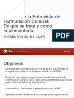 DSM-5 Entrevista de Formulacion Cultural - EFC LF