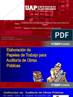 Elaboracion de Papeles de Trabajo para Auditoria de Obras