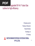 Mitsubishi M701F Gas Turbine Overview | PDF | Gas Turbine | Power (Physics)