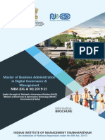IIM Visakhapatnam MBA in Digital Governance & Management