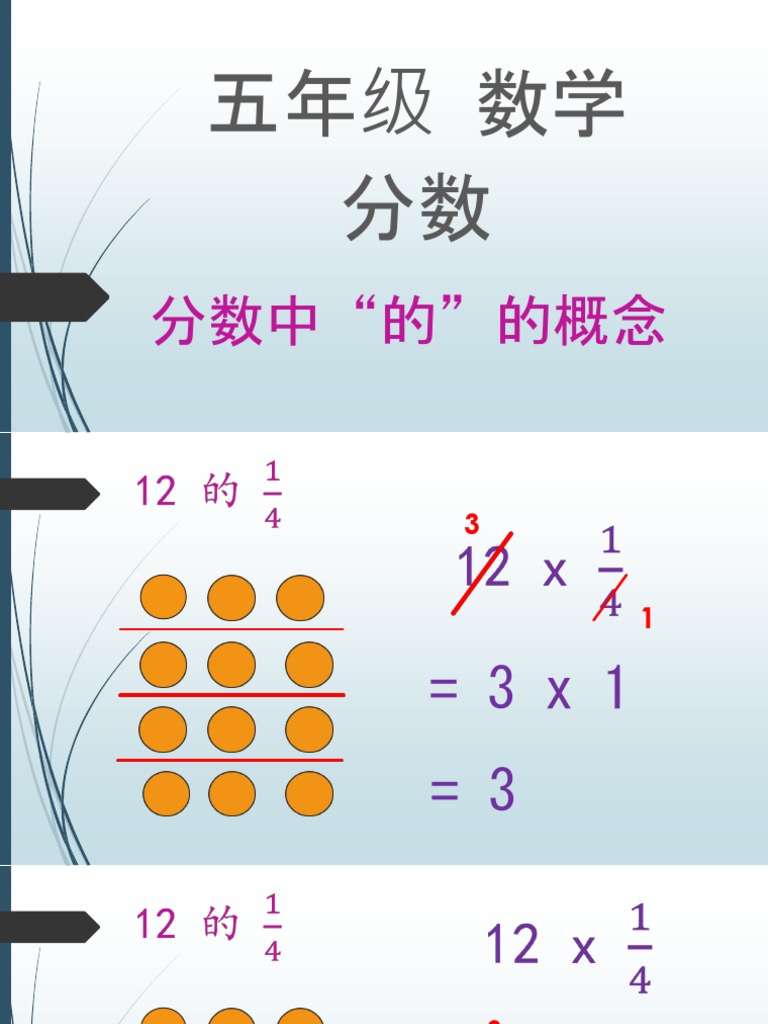 五年级 分数乘法 | PDF
