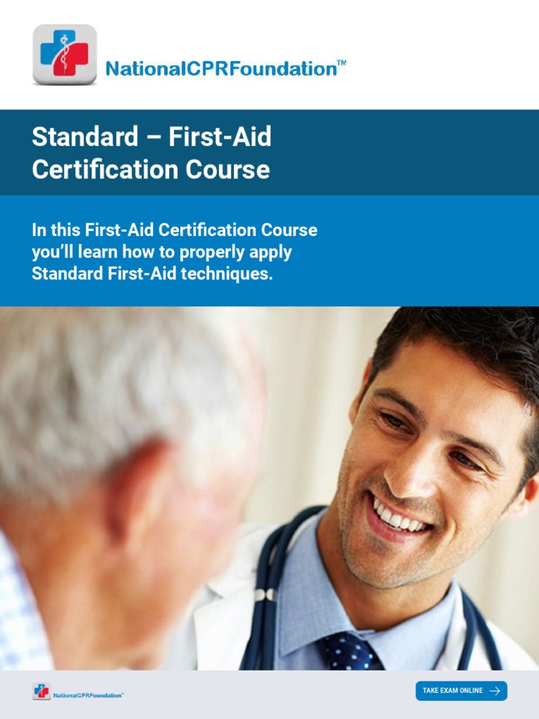First Aid Certification Course National CPR Foundation PDF Wound