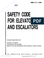 ASME A17.1 - Safety Code For Elevator & Escalators PDF