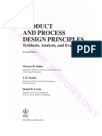 Heuristics - Product and Process Design Seider, Seader, Lewin