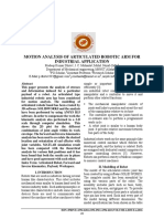 Motion Analysis of Articulated Robotic Arm For Industrial Application