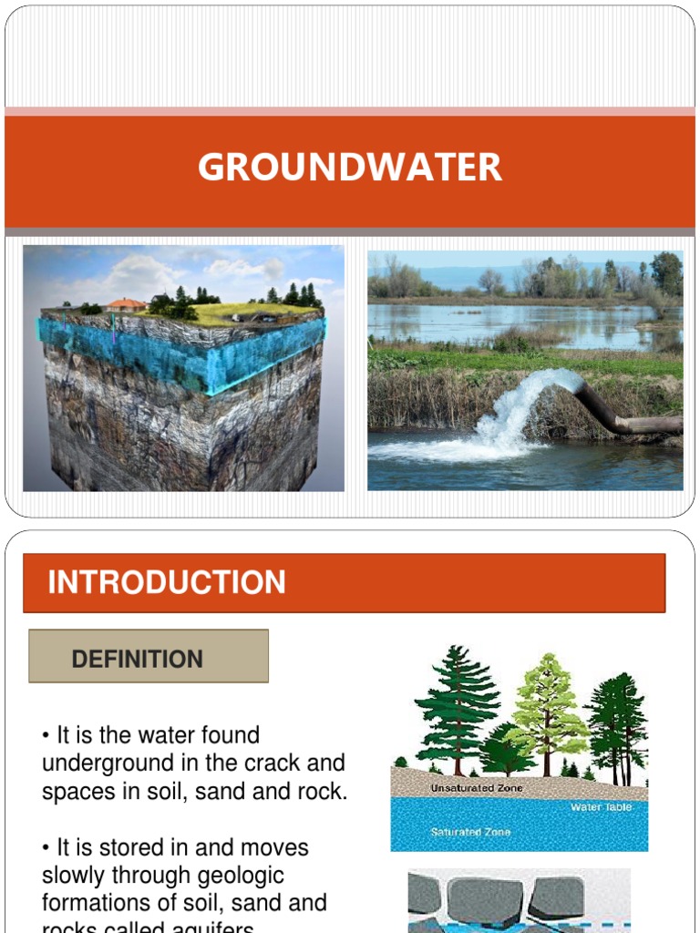 Groundwater intelligence overview