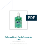 Elaboracion de Desinfectante de Pino