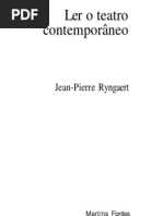 RYNGAERT Jean-Pierre - Ler o Teatro Contemporaneo