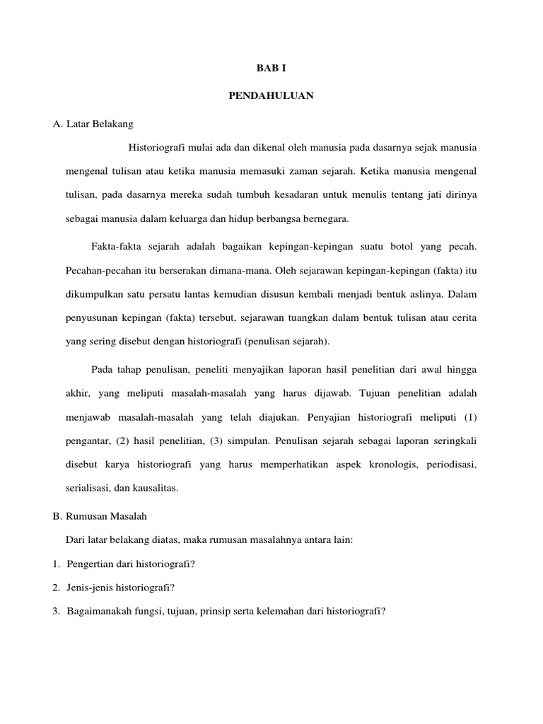 Makalah Historiografi Tradisional