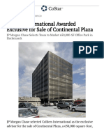 Colliers International Awarded Exclusive For Sale of Continental Plaza