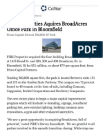 P3re Properties Aquires Broadacres Office Park in Bloomfield