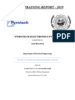 Summer Internship Training Report (Pyrotech Electronics Udaipur