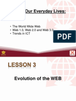 ICT in Our Everyday Lives: Evolution of the Web and Trends