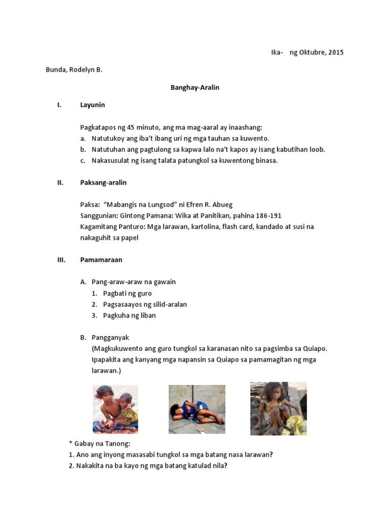 Sample Demo Lesson Plan | PDF