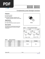 BDX53B - BDX53C BDX54B - BDX54C: Complementary Power Darlington Transistors