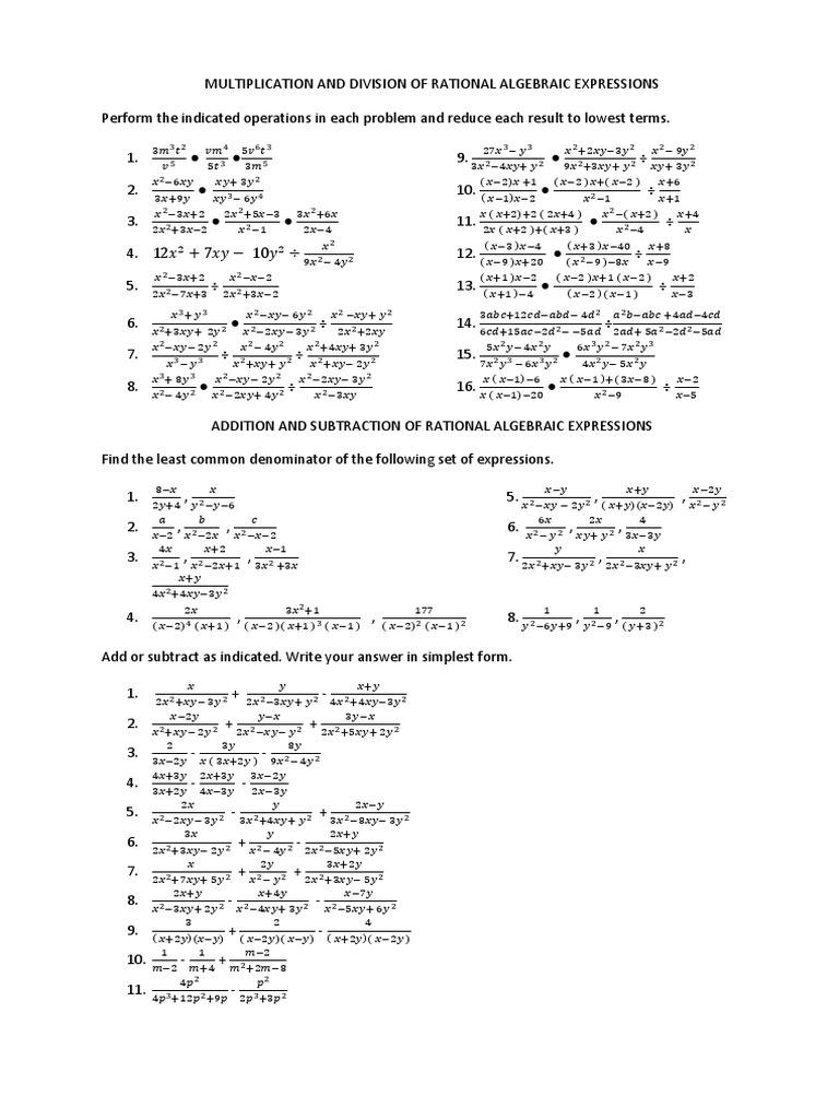 Operations Of Rae Pdf Numbers Number Theory