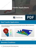 Heat Transfer Applications: Simscale