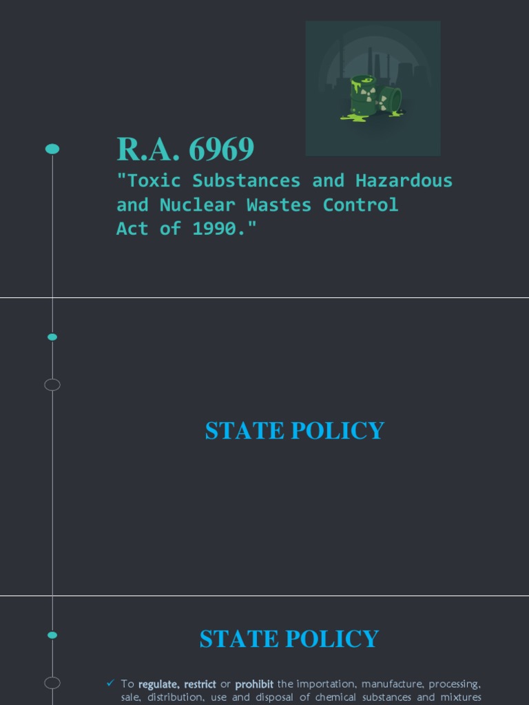 Toxic Substances and Hazardous and Nuclear Wastes Control Act of 1990