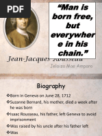 Jean-Jacques Rousseau: Jelaiza Mae Amparo