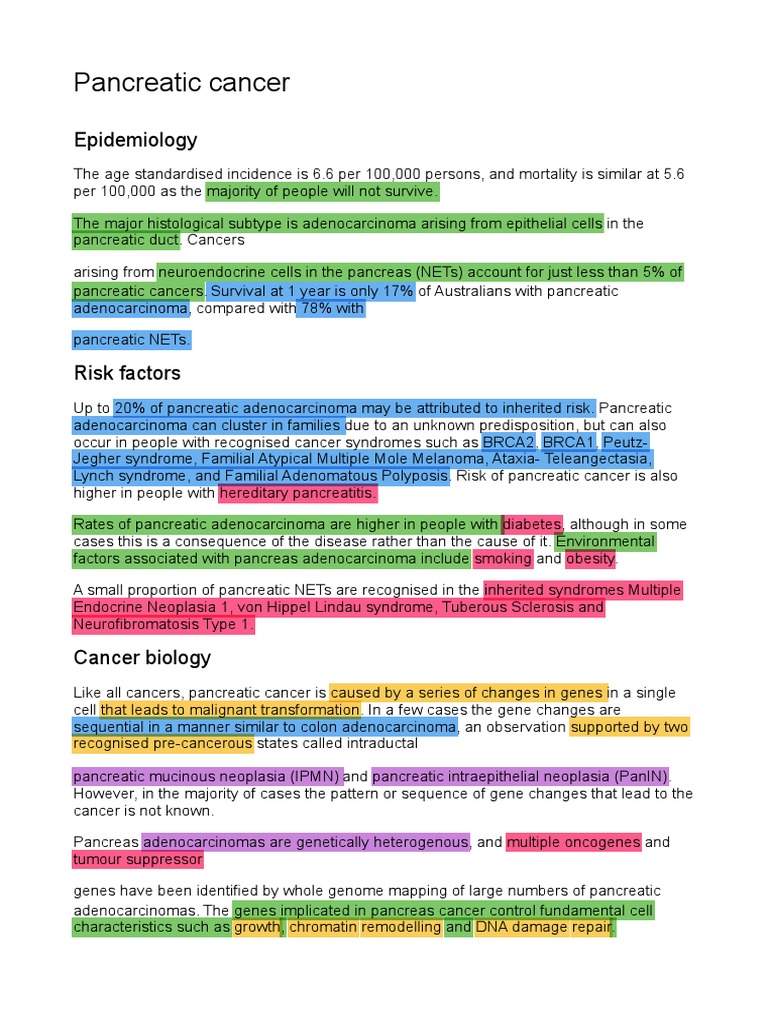 Pancreatic Cancer | PDF | Pancreatic Cancer | Pancreas
