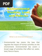 Environmental Treaties, Laws and Policies: Prepared By: Genevieve Cadag Garcia Science Teacher