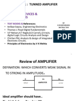 Electronic Devices & Applications: Unit 1: Tunned Amplifier Subject