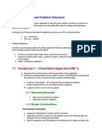 1.0 Main Assignment Problem Statement: 1.1 Assignment 1 - Cloud Native Application (MC 1)