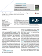 Free vibration analysis method for plates with any boundary