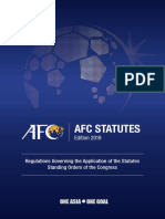 Afc Statutes 2019 Edition