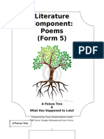 Literature Component: Poems (Form 5) : A Poison Tree & What Has Happened To Lulu?