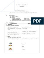 A Detailed Lesson Plan in English For Grade 4