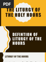 The Liturgy of the Holy Hours