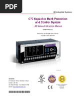 C70 Manual Capacitor Bank Prot. Relay