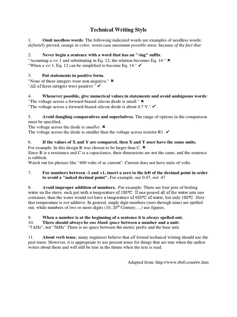 TechnicalWritingStyle PDF | PDF | Java (Programming Language) | World ...