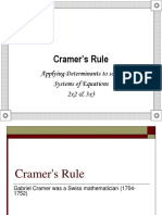 3b. Cramer’s Rule